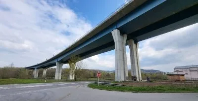 Afbeelding bij melding: Schade aan brug grensovergang LUX/DE